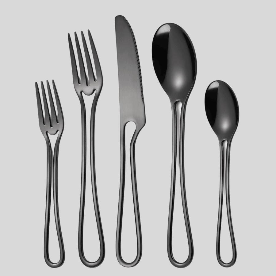 Flatware Set 5-Piece Stainless Steel | Hollow Handle Cutlery
