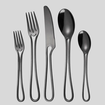 Flatware Set 5-Piece Stainless Steel | Hollow Handle Cutlery