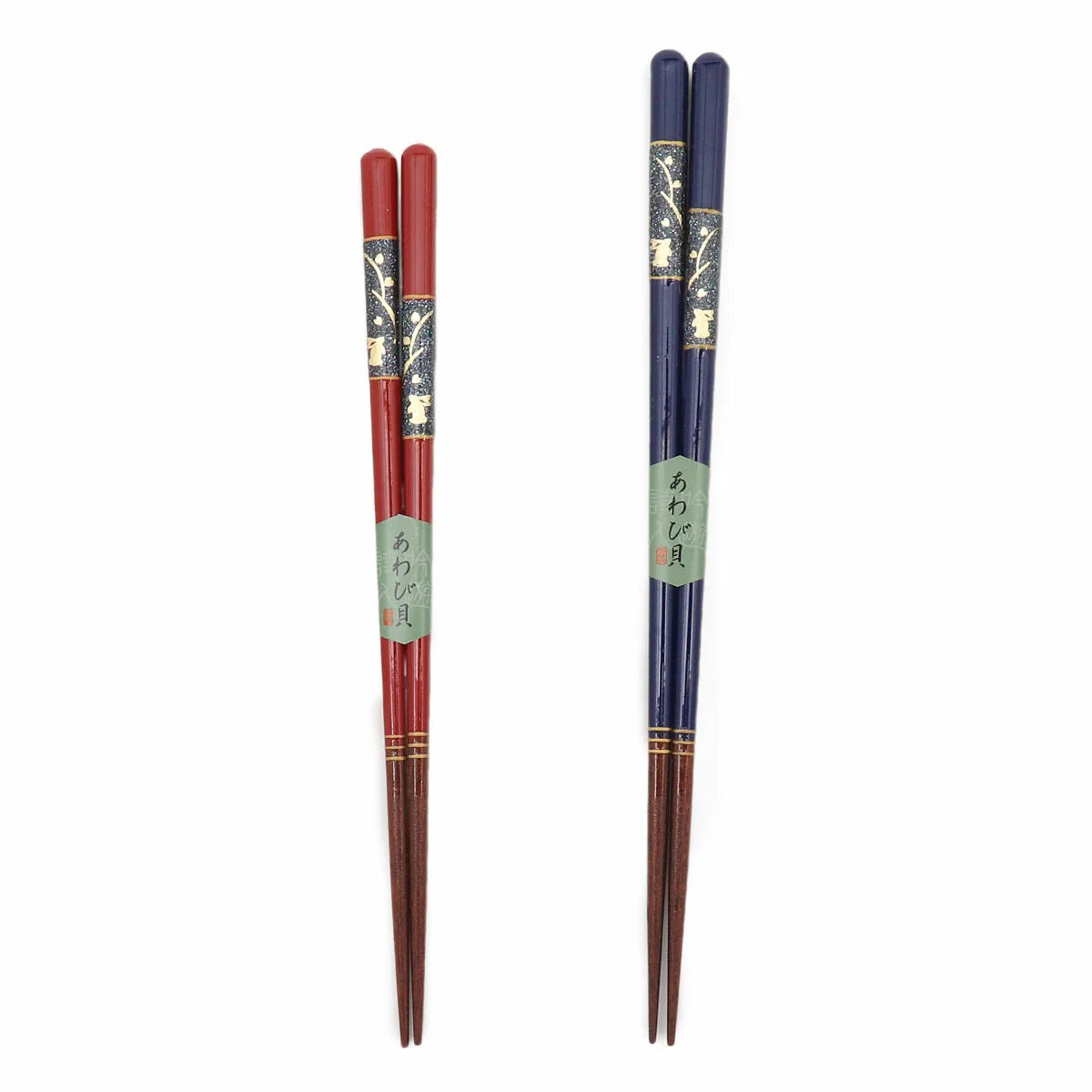 Japanese Lacquer Chopsticks – Wakasanuri Rabbit Couple Gift Set
