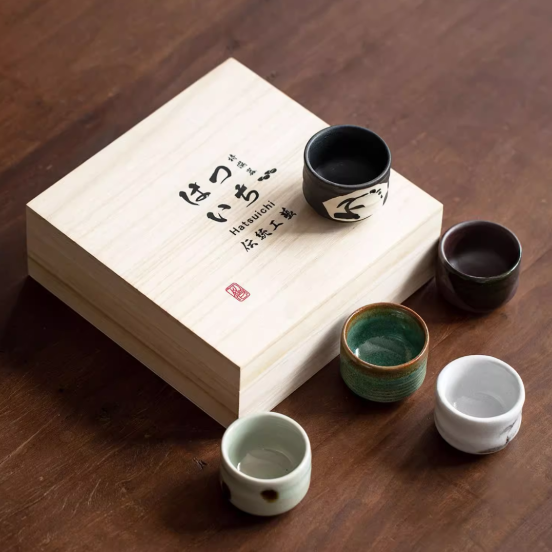 Ceramic Tea Cup Set – Mino Ware Yuugiri Evening Mist Hand-Painted
