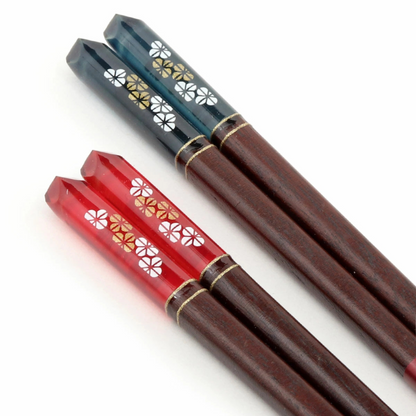 ISSOU Mankai Sakura Wooden Chopsticks Wedding Gift His Hers Box