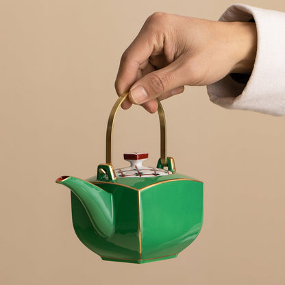 Japanese Ceramic Tea Set Jade Green | Zensho Teapot