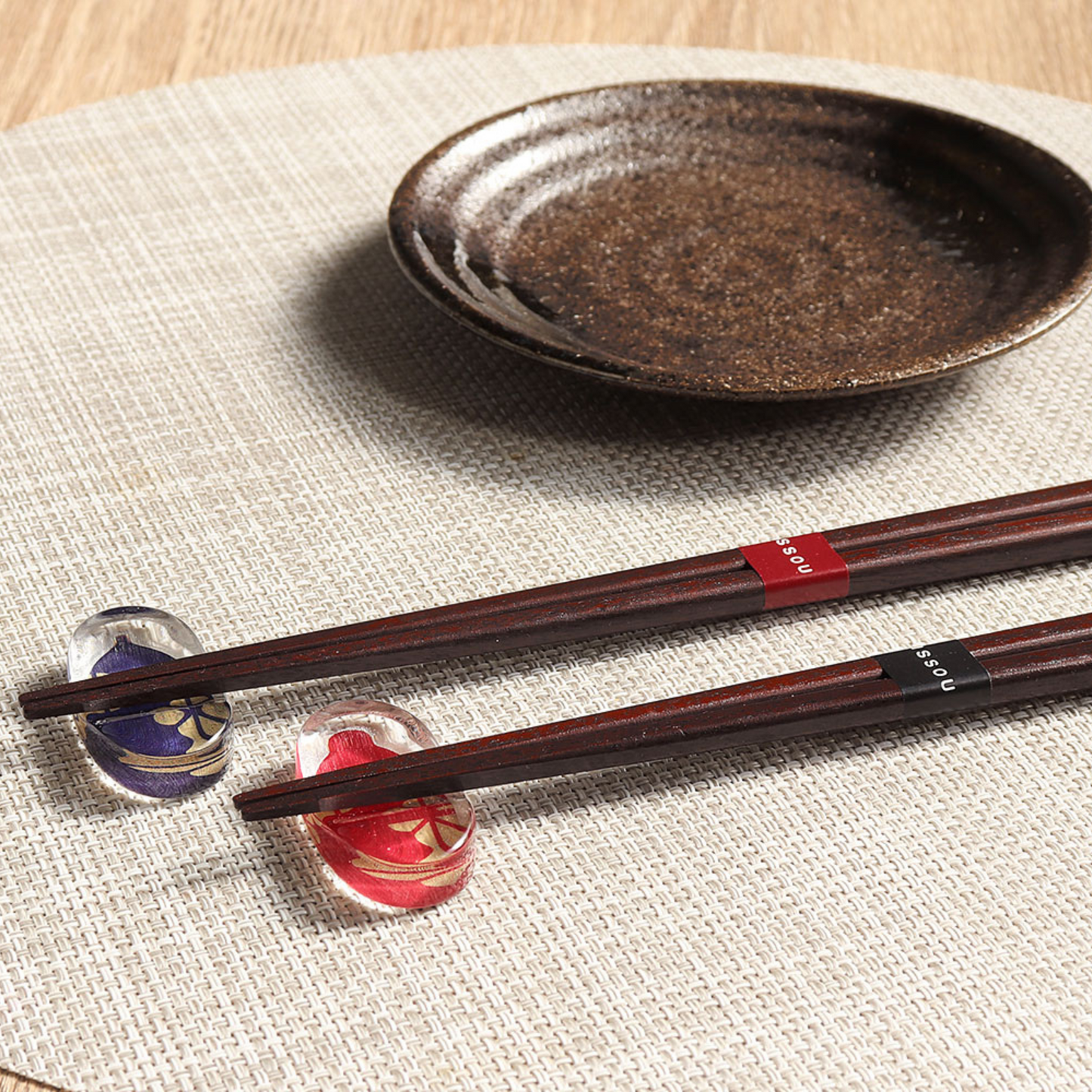 ISSOU Mankai Sakura Wooden Chopsticks Wedding Gift His Hers Box