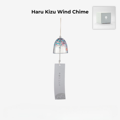 Glass Wind Chime Handcrafted Japanese Aderia Hand-Blown Hand-Painted Furin Home Decor Gift Made in Japan
