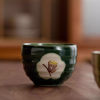 Ceramic Bowl Set of 2 – Mino Ware Hand-Painted Couple Gift