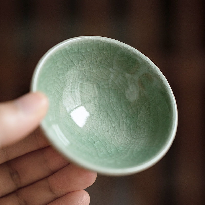 Tea Cup Set of 6 – Shino Ware Rokkyaku Handcrafted Ceramic
