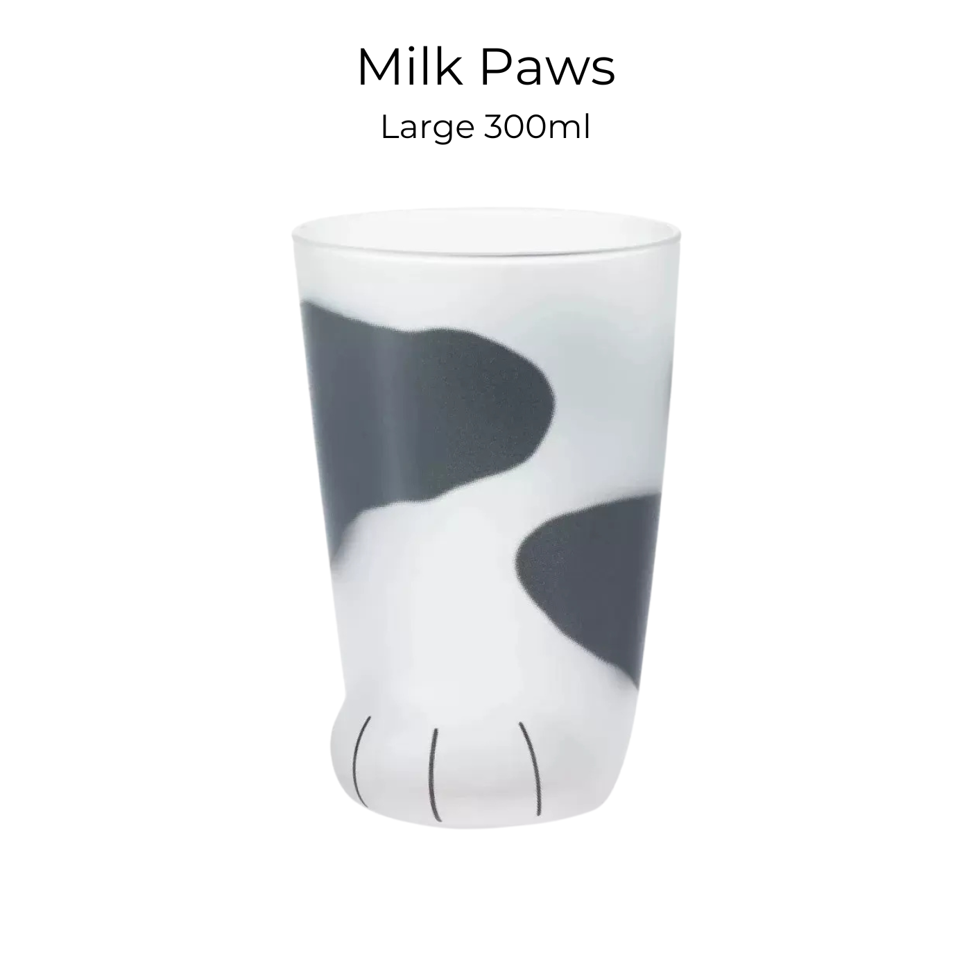 Cat Paw Glass Cup Japanese Neko Paw Print Drinking Glass Aderia Ishizuka Cute Cat Mug Made in Japan