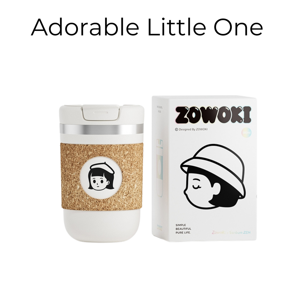 Travel Coffee Cup Stainless Steel | Leather Sleeve Tumbler