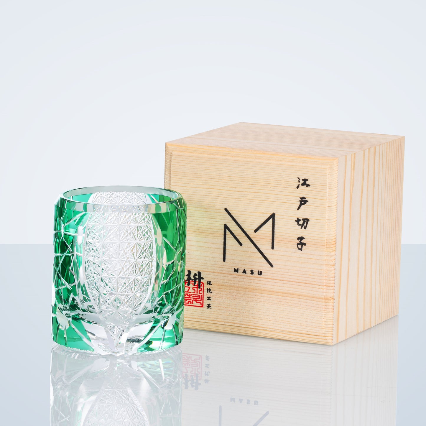 Crystal Whiskey Glass Night Jewel | Edo Kiriko Handcrafted Barware