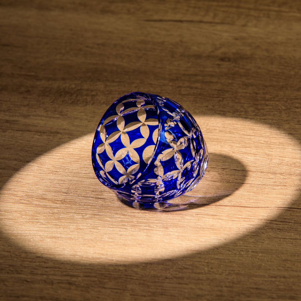 Sake Set Ruri Collection | Edo Kiriko Blue Flagon & Glass 10 Patterns