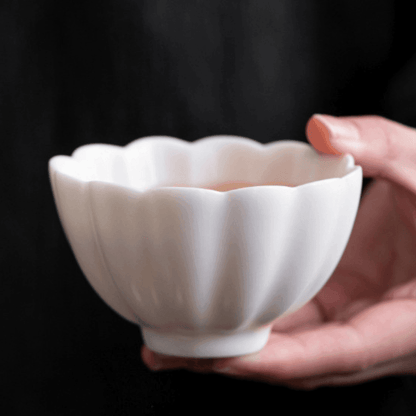 Tea Cup Ceramic Handcrafted Embedded Rose with Saucer Artisan