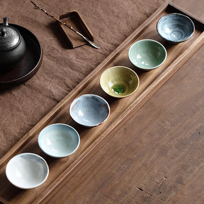 Tea Cup Set of 6 – Shino Ware Rokkyaku Handcrafted Ceramic