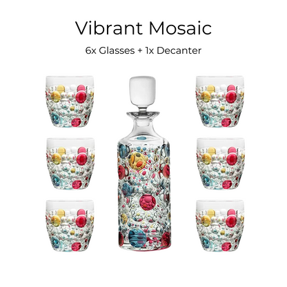 Crystal Whisky Decanter Set – Bohemia Lisboa Eleganza Bohemian Glass