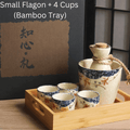 Small Flagon + 4 Cups (Bamboo Tray)