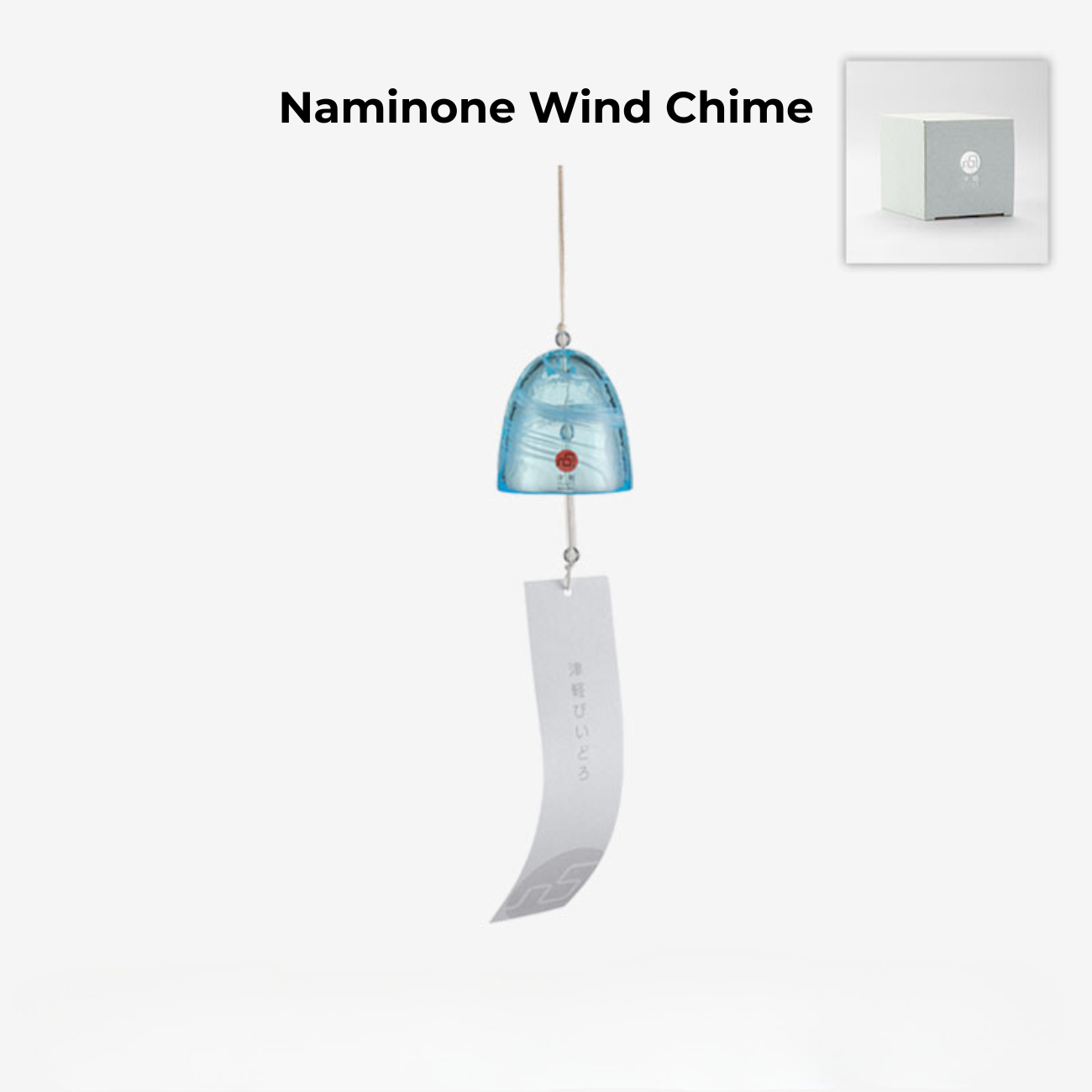 Glass Wind Chime Handcrafted Japanese Aderia Hand-Blown Hand-Painted Furin Home Decor Gift Made in Japan