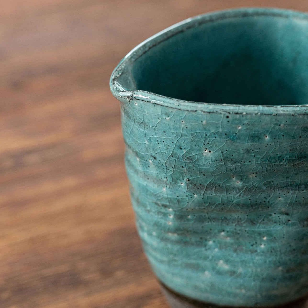 Sake Set – Mino Ware Blue Pine Ice-Crackle Glaze Gift