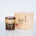 Whiskey Glass Edo Kiriko Handcrafted Diamond Pattern with Wooden Gift Box