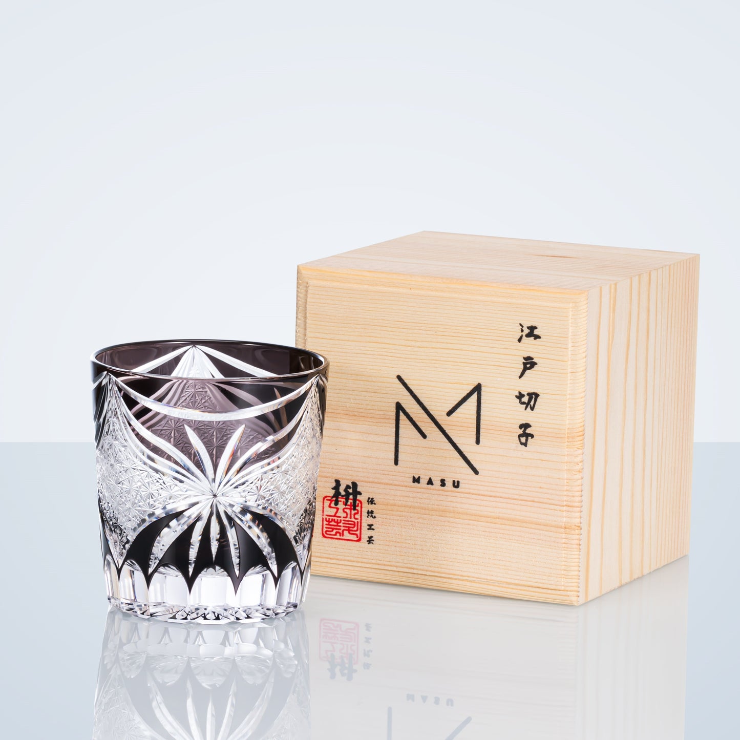 Whiskey Glass Edo Kiriko Lepidoptera – Japanese Cut Crystal Butterfly Tumbler