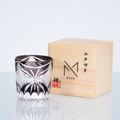 Whiskey Glass Edo Kiriko Lepidoptera – Japanese Cut Crystal Butterfly Tumbler