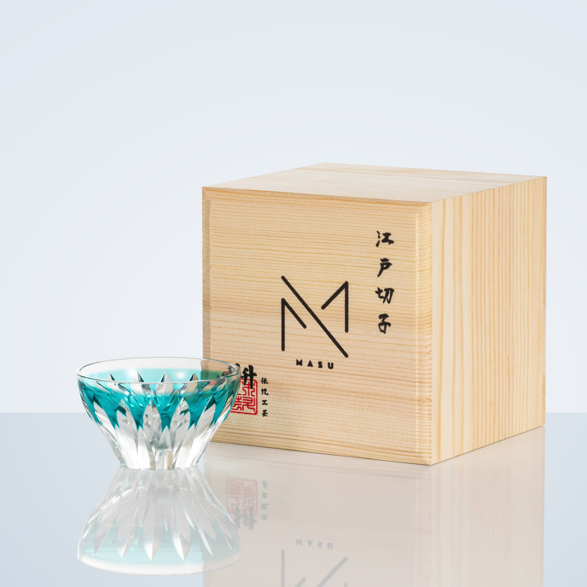 Sake Glass Edo Kiriko Lotus – Japanese Cut Crystal Drinking Glass Hasu Pattern