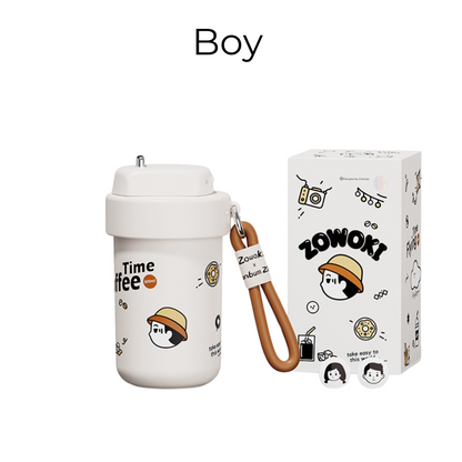 Insulated Thermos Ceramic Lined Stainless Steel | Cute Travel Mug