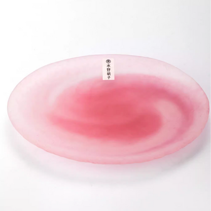 Decorative Glass Plate – Impressionistic Swirl Art 5 Colors