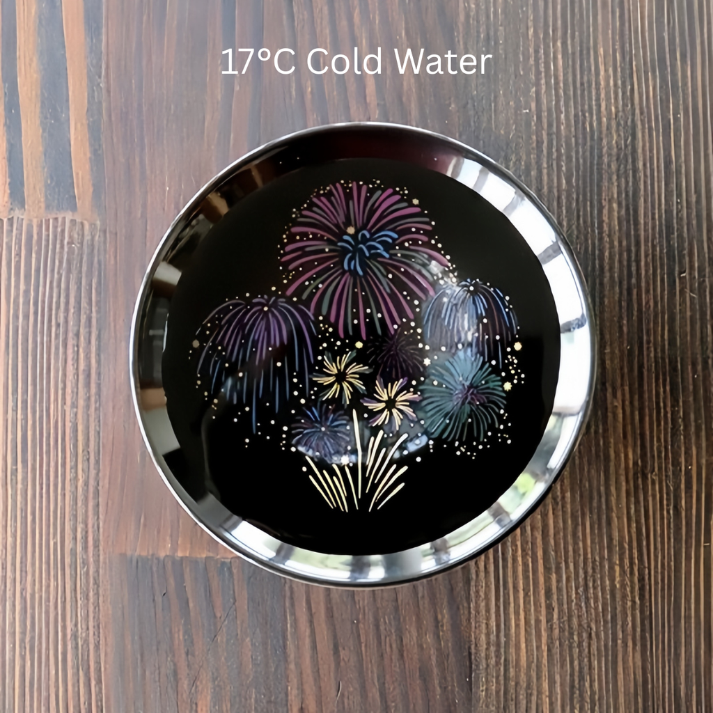 Sake Cup Set – Mino Ware Color-Changing Fireworks Ceramic