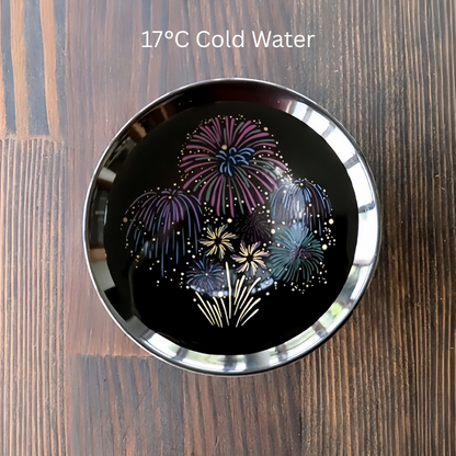Sake Cup Set – Mino Ware Color-Changing Fireworks Ceramic