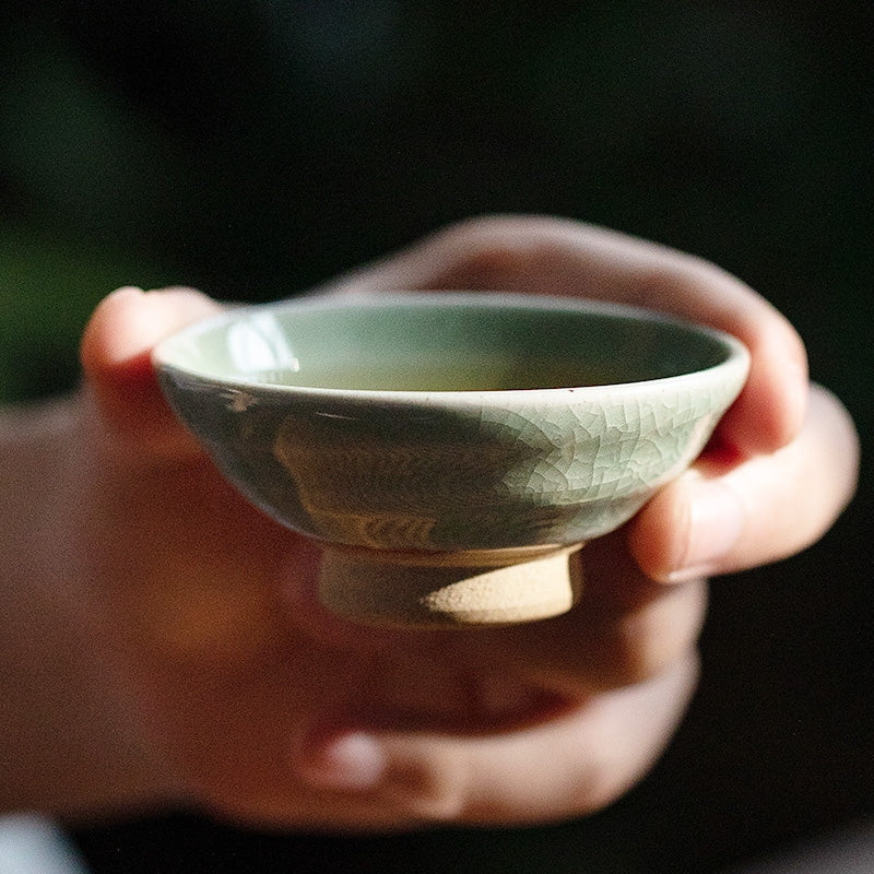Tea Cup Set of 6 – Shino Ware Rokkyaku Handcrafted Ceramic