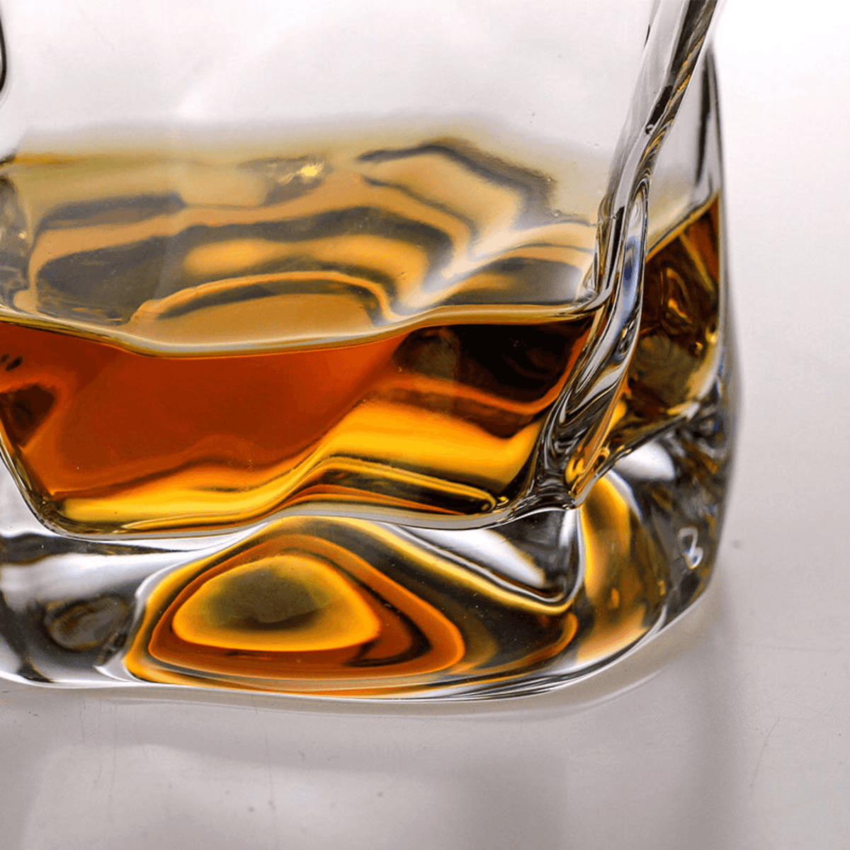 Whiskey Glass Edo Kiriko Crumple Body Japanese Hand-Cut Wooden Box