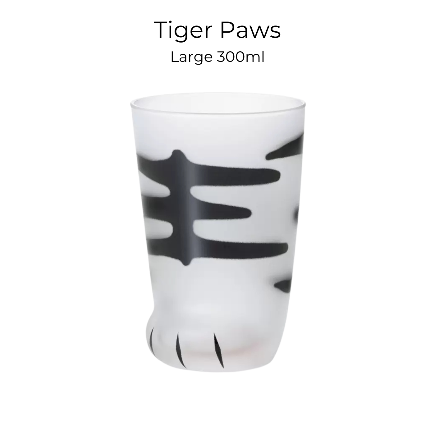 Cat Paw Glass Cup Japanese Neko Paw Print Drinking Glass Aderia Ishizuka Cute Cat Mug Made in Japan