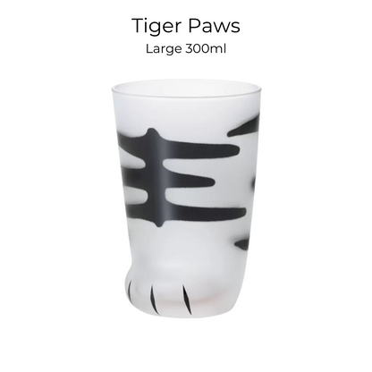 Cat Paw Glass Cup Japanese Neko Paw Print Drinking Glass Aderia Ishizuka Cute Cat Mug Made in Japan
