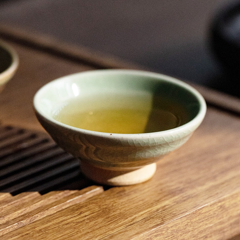 Tea Cup Set of 6 – Shino Ware Rokkyaku Handcrafted Ceramic