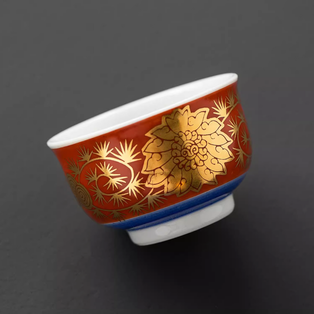 Japanese Tea Cup Set Kutani Porcelain 6 Styles | Handpainted