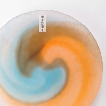Decorative Glass Plate – Impressionistic Swirl Art 5 Colors