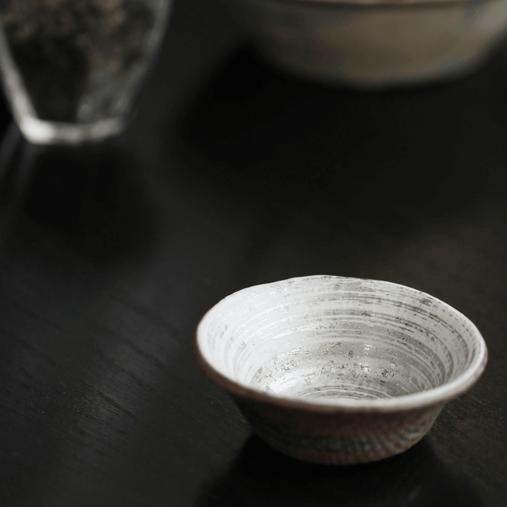 Japanese Tea Set for 6 | Golden Glazed Ceramic Teacups Handcrafted