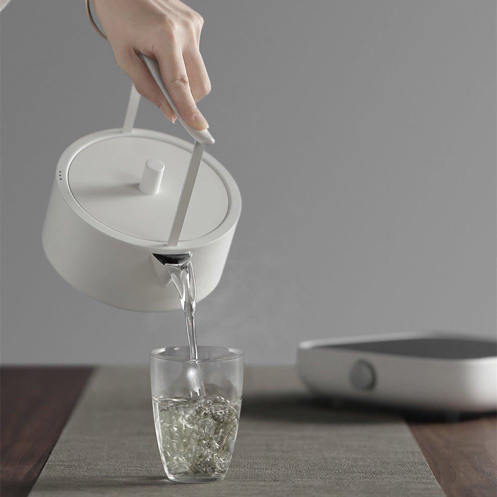 Electric Water Kettle – Torii Minimalist White Stainless Steel