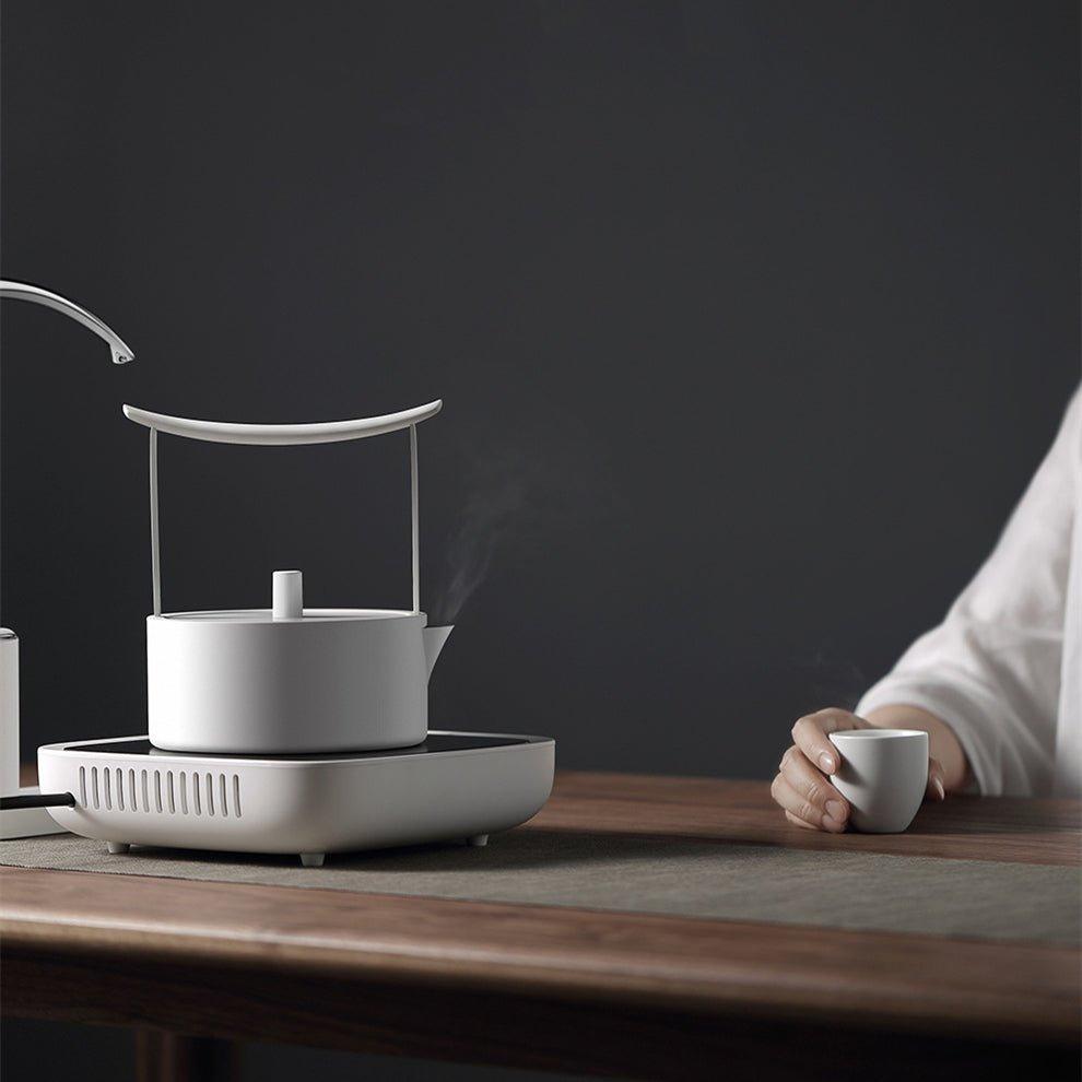 Electric Water Kettle – Torii Minimalist White Stainless Steel