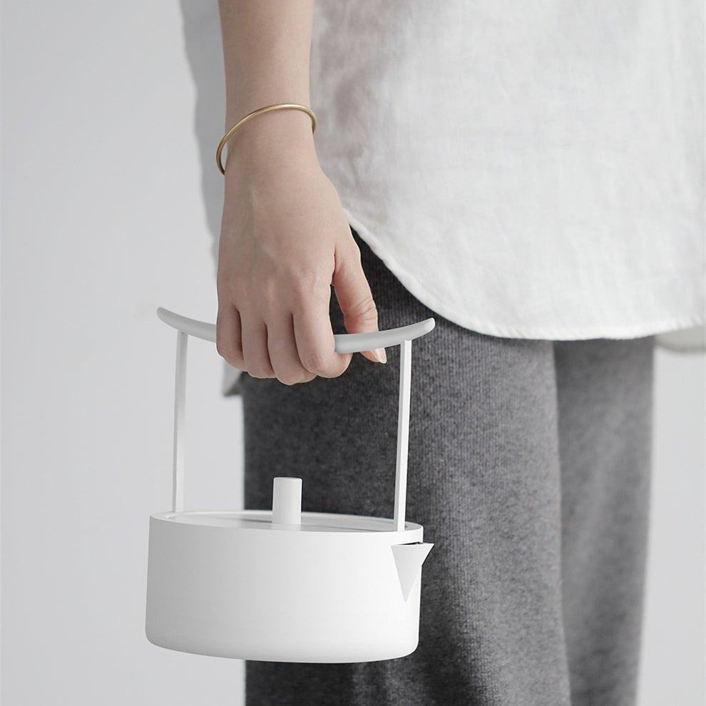 Electric Water Kettle – Torii Minimalist White Stainless Steel