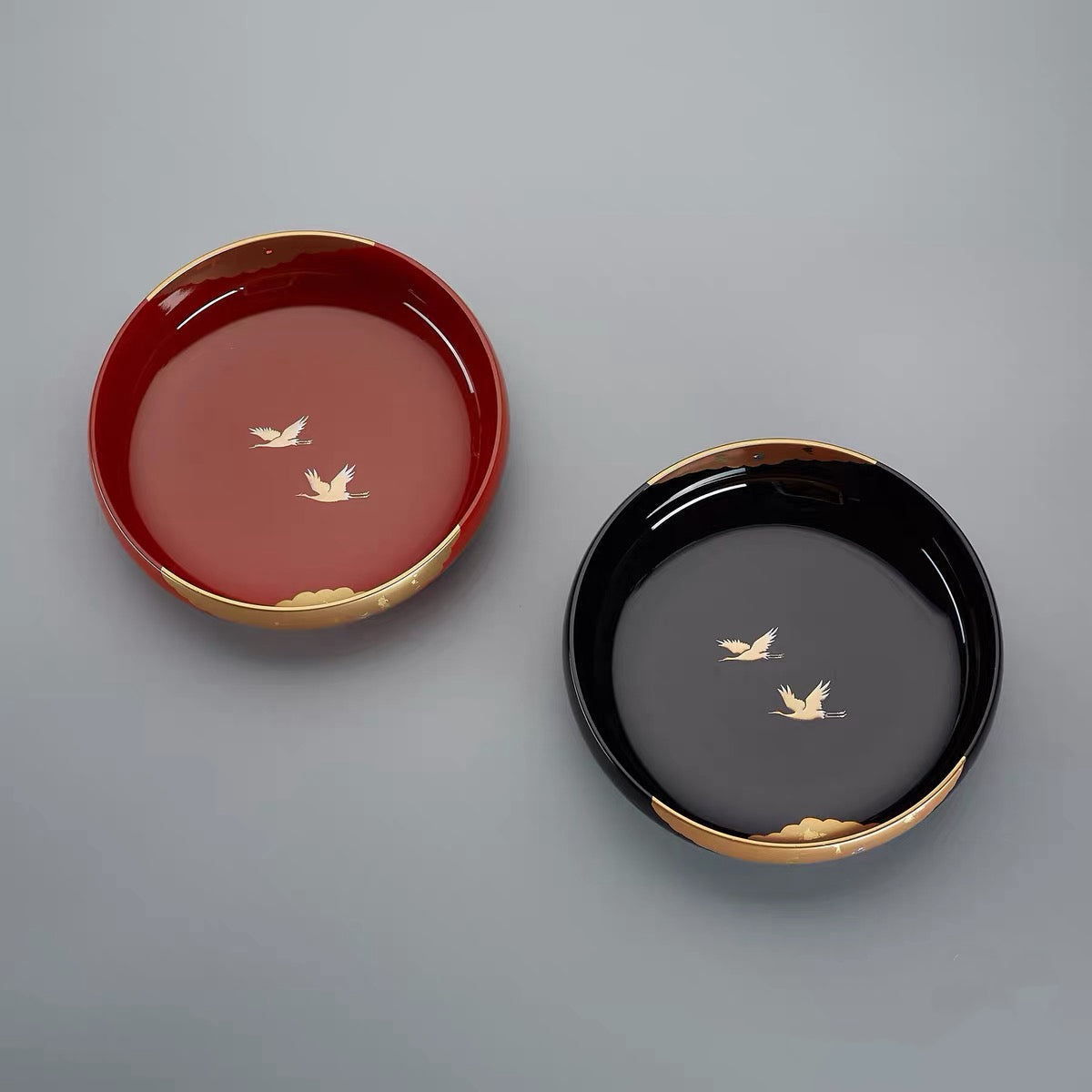 Japanese Lacquer Bowl | Crane Yamanaka Shikki Handcrafted Resin Bowl