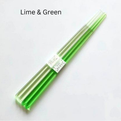 Resin Chopsticks Set of 2 Pairs – Clear Duo Tone Colors