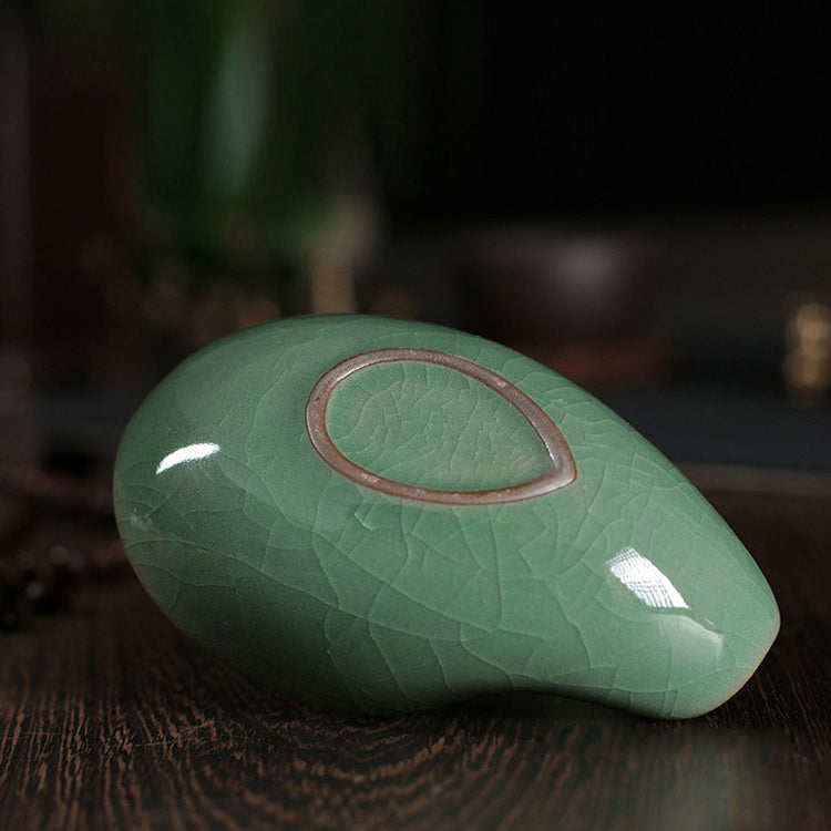 Longquan Celadon Ice Crack Cha He Tea Holder, 5 Styles
