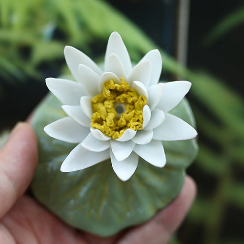 Tea Pet Lotus Flower Porcelain – Gongfu Tea Tray Decor