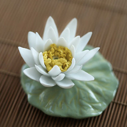 Tea Pet Lotus Flower Porcelain – Gongfu Tea Tray Decor