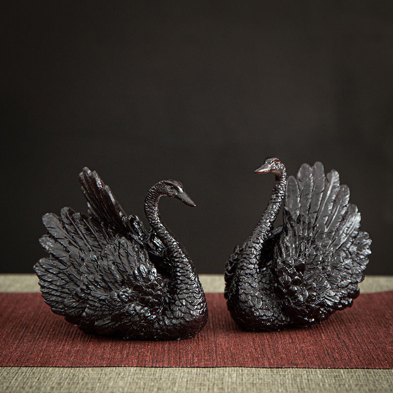Color Changing Swan Tea Pet Set of 2 | Chinese Tea Decor