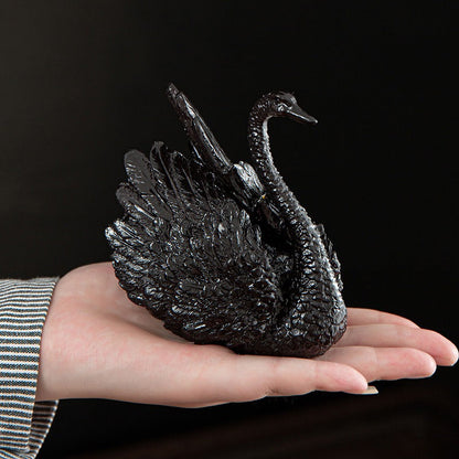 Color Changing Swan Tea Pet Set of 2 | Chinese Tea Decor