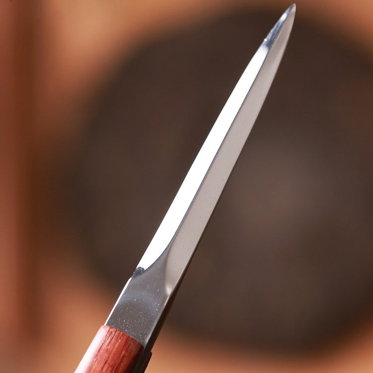 Puer Tea Knife Solid Wood & Stainless Steel | Tea Pick Tool