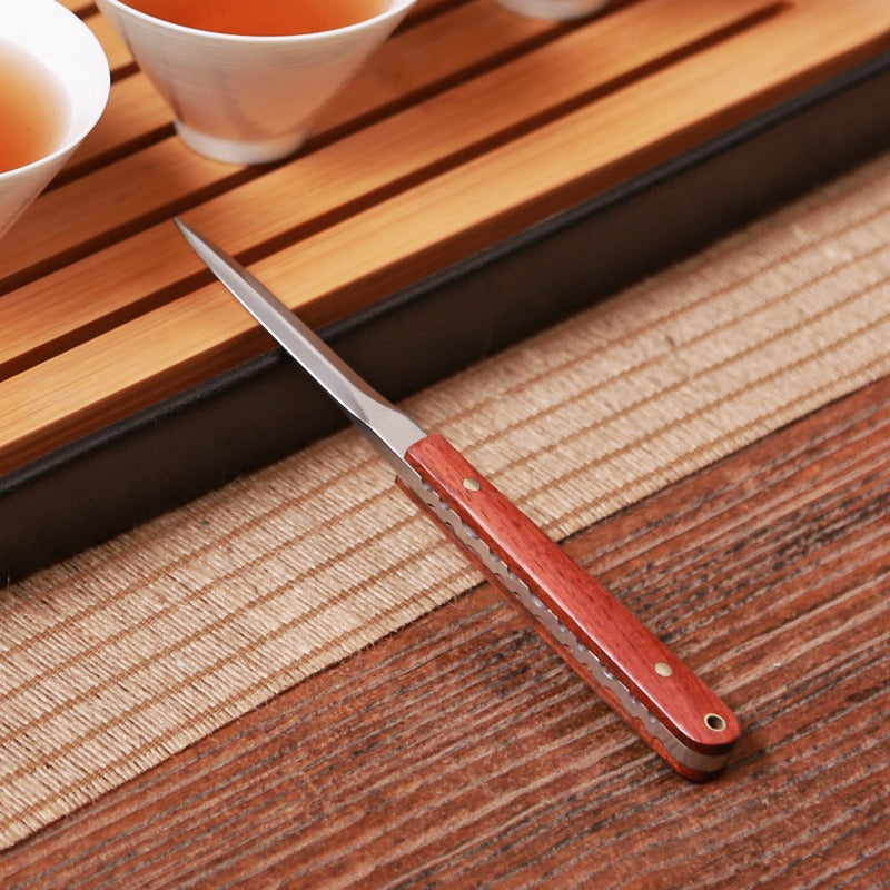 Puer Tea Knife Solid Wood & Stainless Steel | Tea Pick Tool