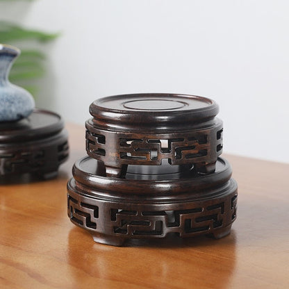 Ebony Wood Teapot Stand Solid African Ebony S M L