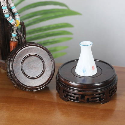 Ebony Wood Teapot Stand Solid African Ebony S M L